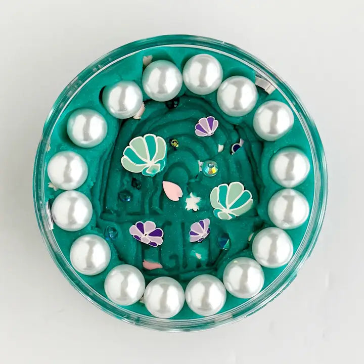 Turquoise Glitter Play Dough