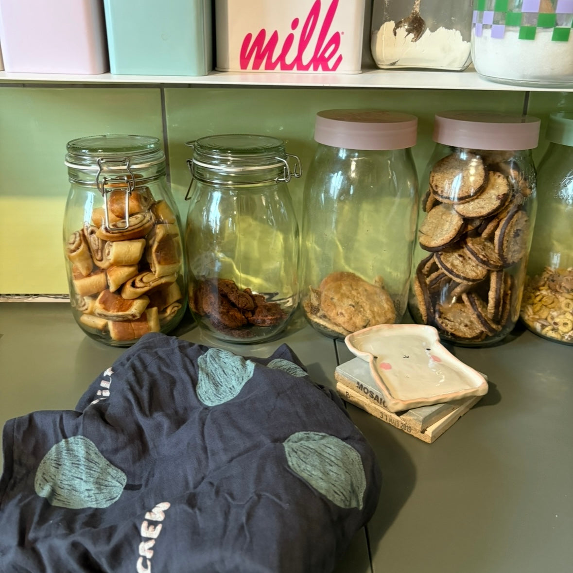 lange gaze de coton indispensable maternité imprimé fruité