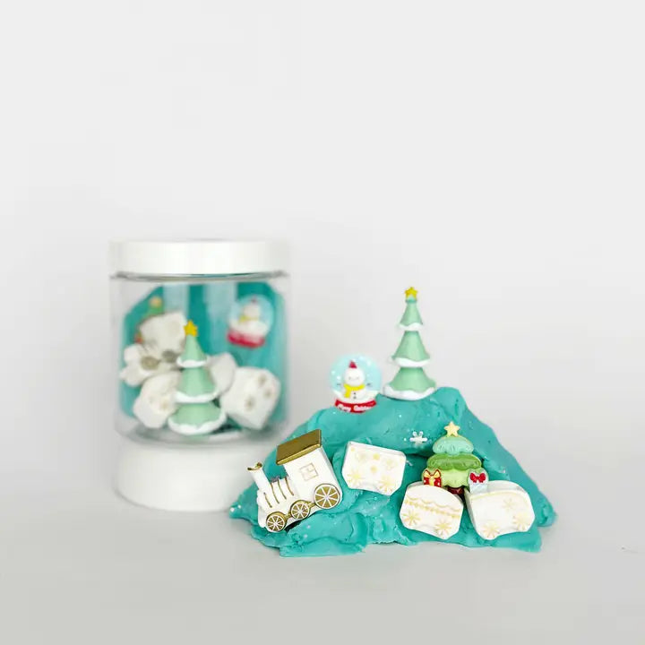 Snowman Mini Playdough Sensory Kit