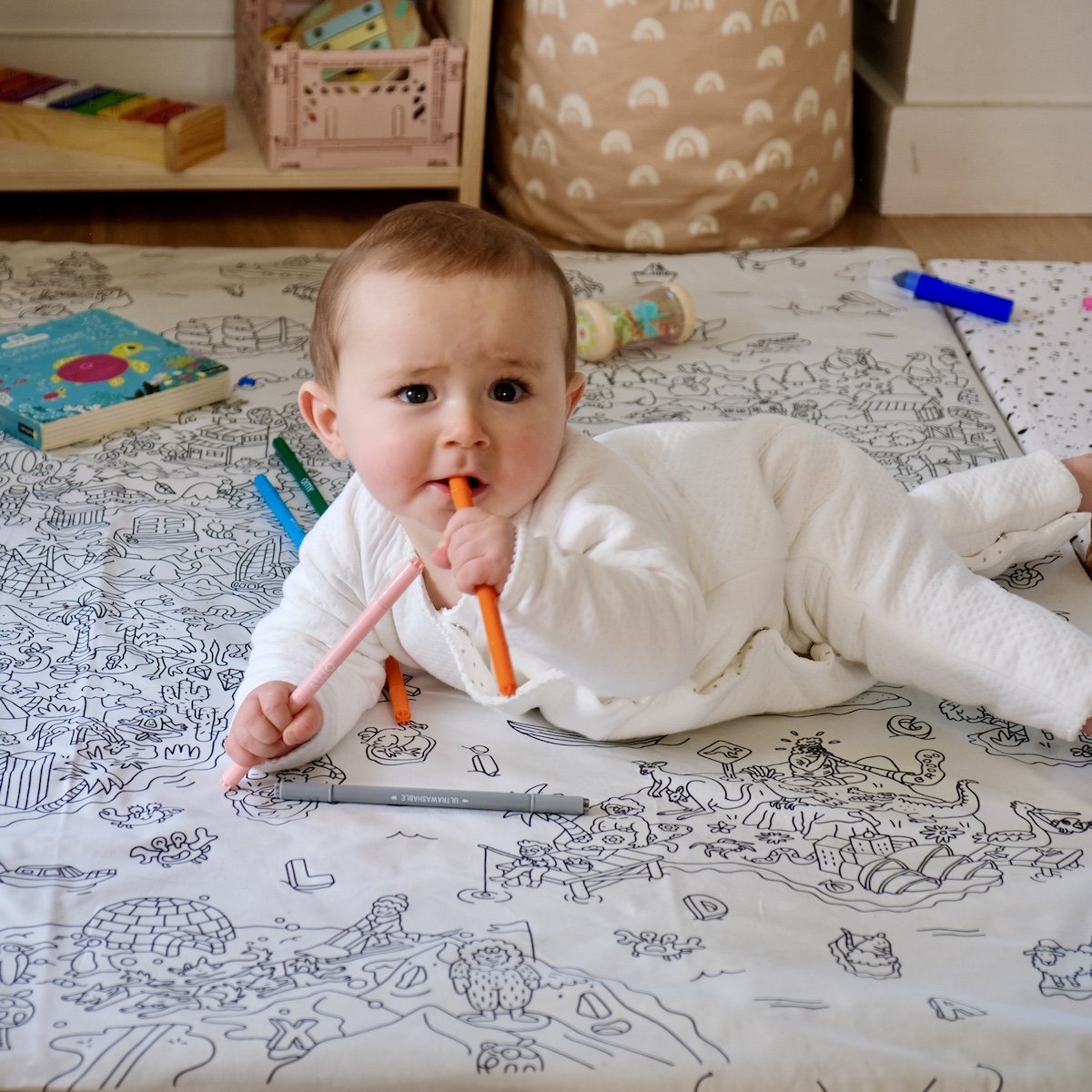 La boîte de 16 feutres ultra-lavables OMY