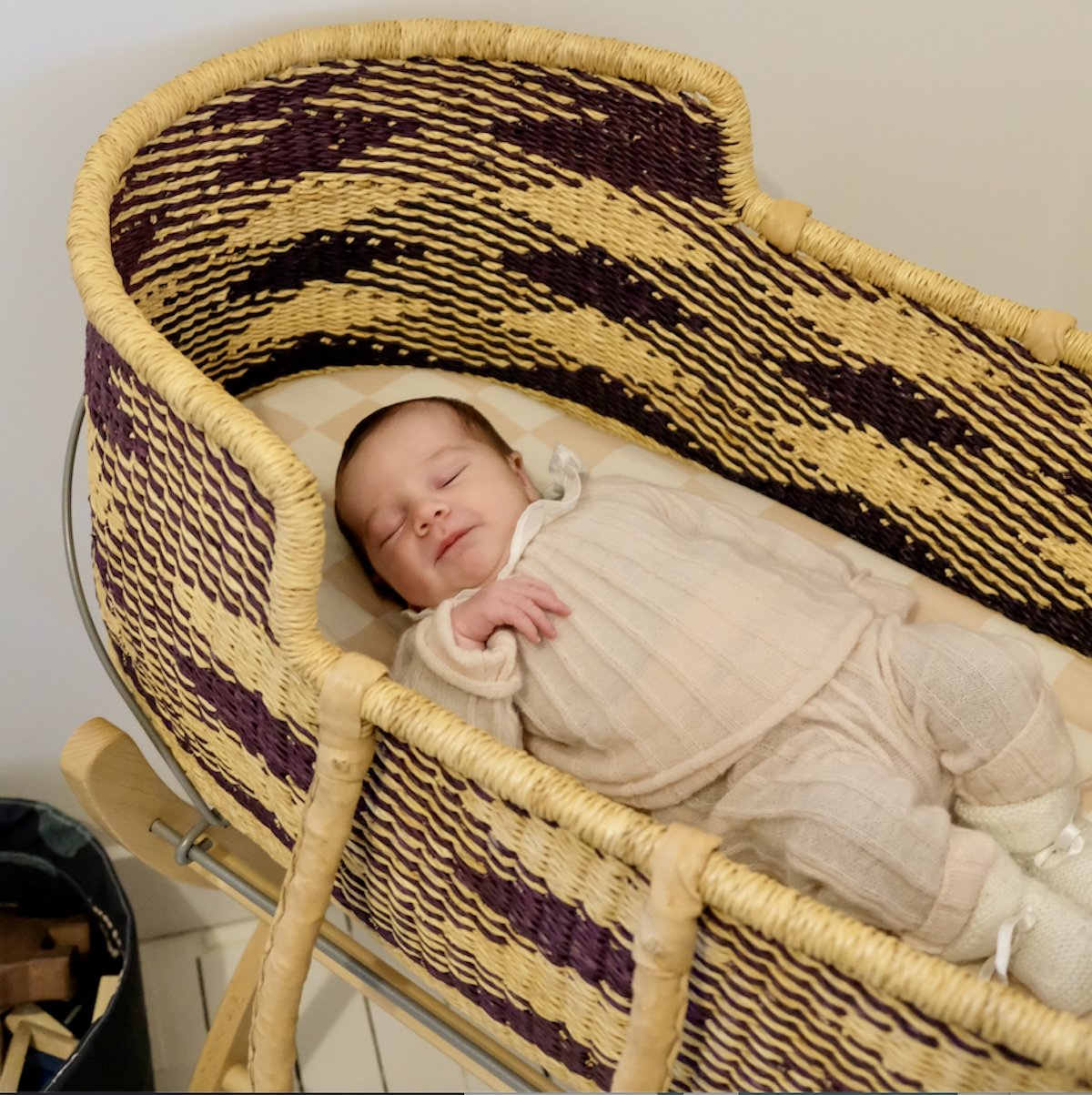 housse matelas à langer bébé jersey tout doux imprimé damier rose