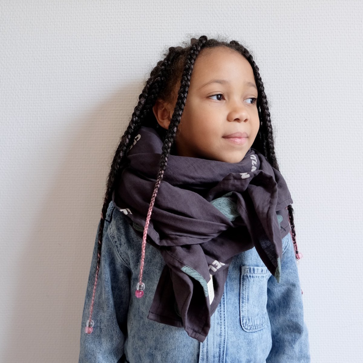 maxi lange gaze de coton indispensable maternité cadeau de naissance imprimé fruits