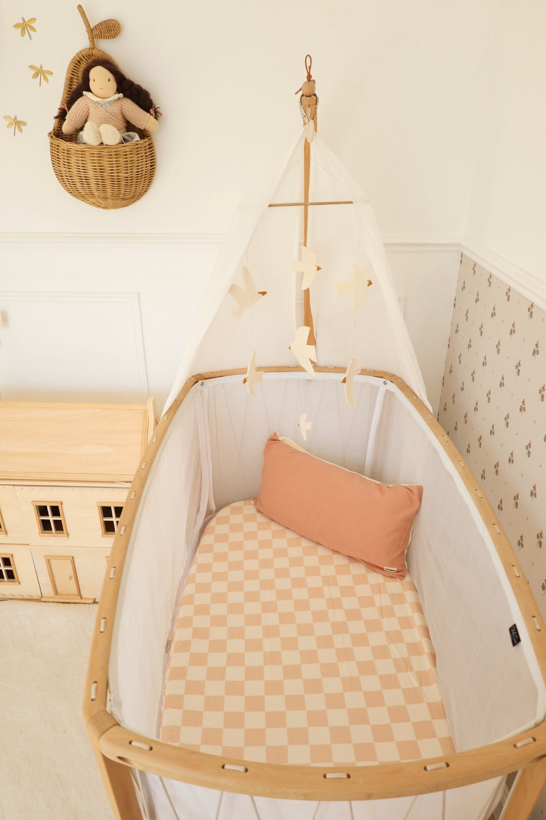 Cotton Candy Checkered Fitted Sheet