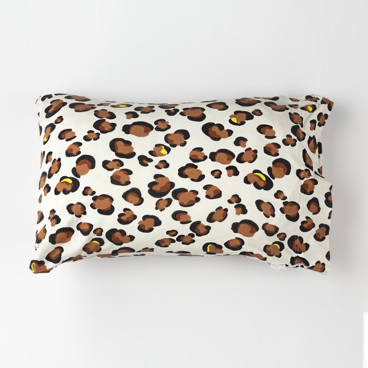 parure linge de lit jersey enfant bébé motif léopard oreiller rectangle