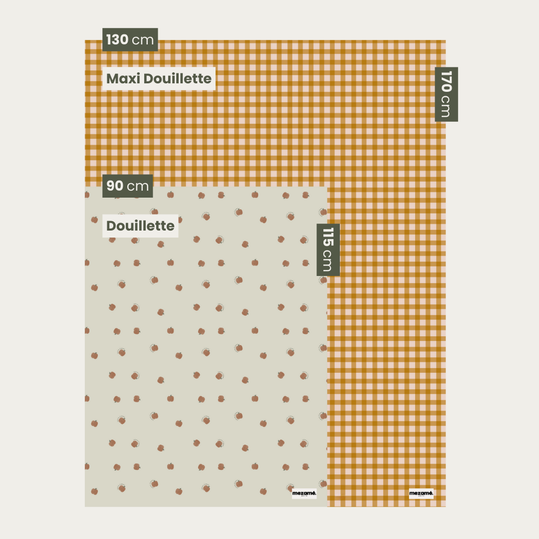 Maxi Douillette Vichy Rhubarbe