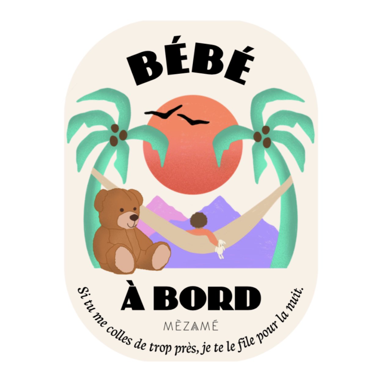 Sticker Beep Beep BÉBÉ