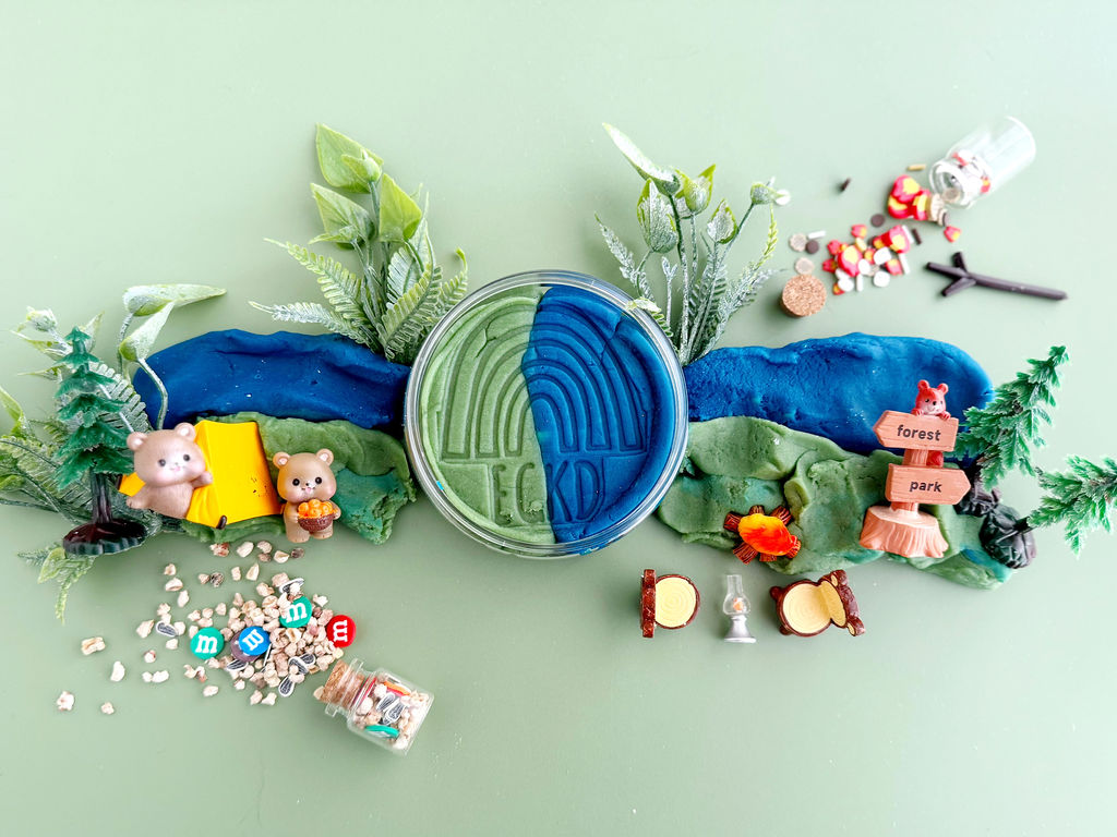 Kit sensoriel de pâte à modeler Camping