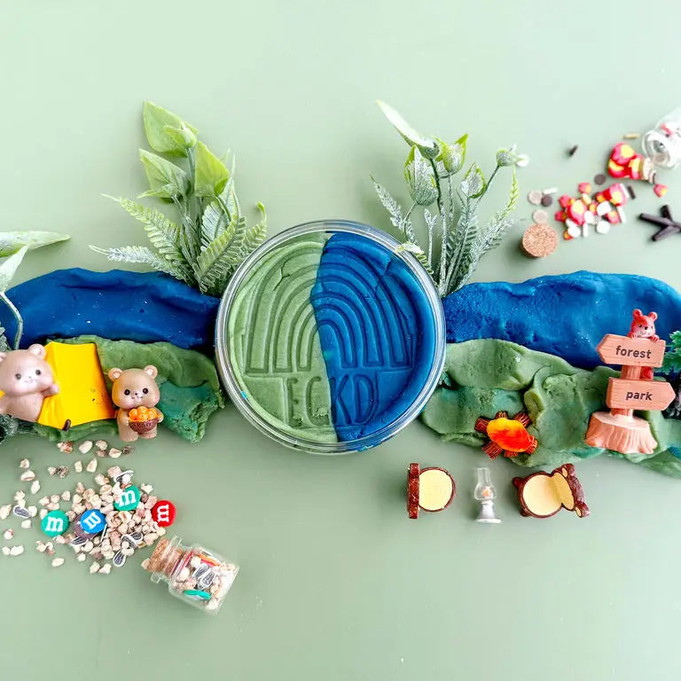 Kit sensoriel de pâte à modeler Camping