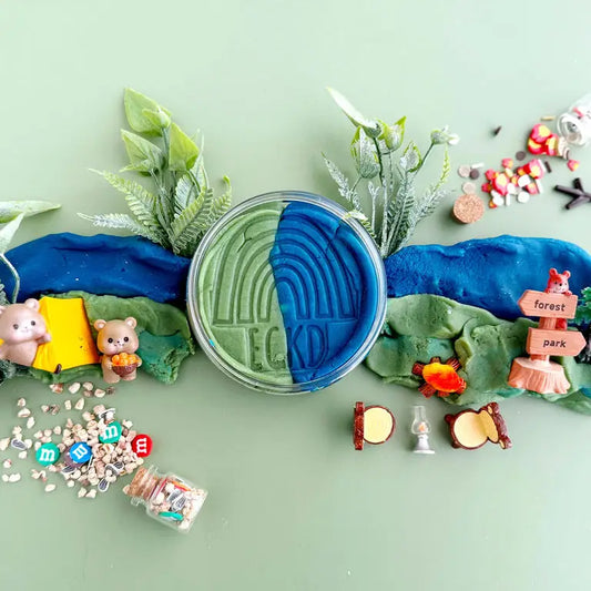 Kit sensoriel de pâte à modeler Camping