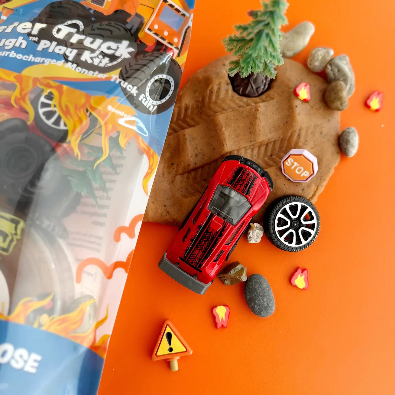 Kit sensoriel de pâte à modeler Monster Truck