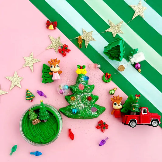 Kit sensoriel de pâte à modeler Sapin de Noël