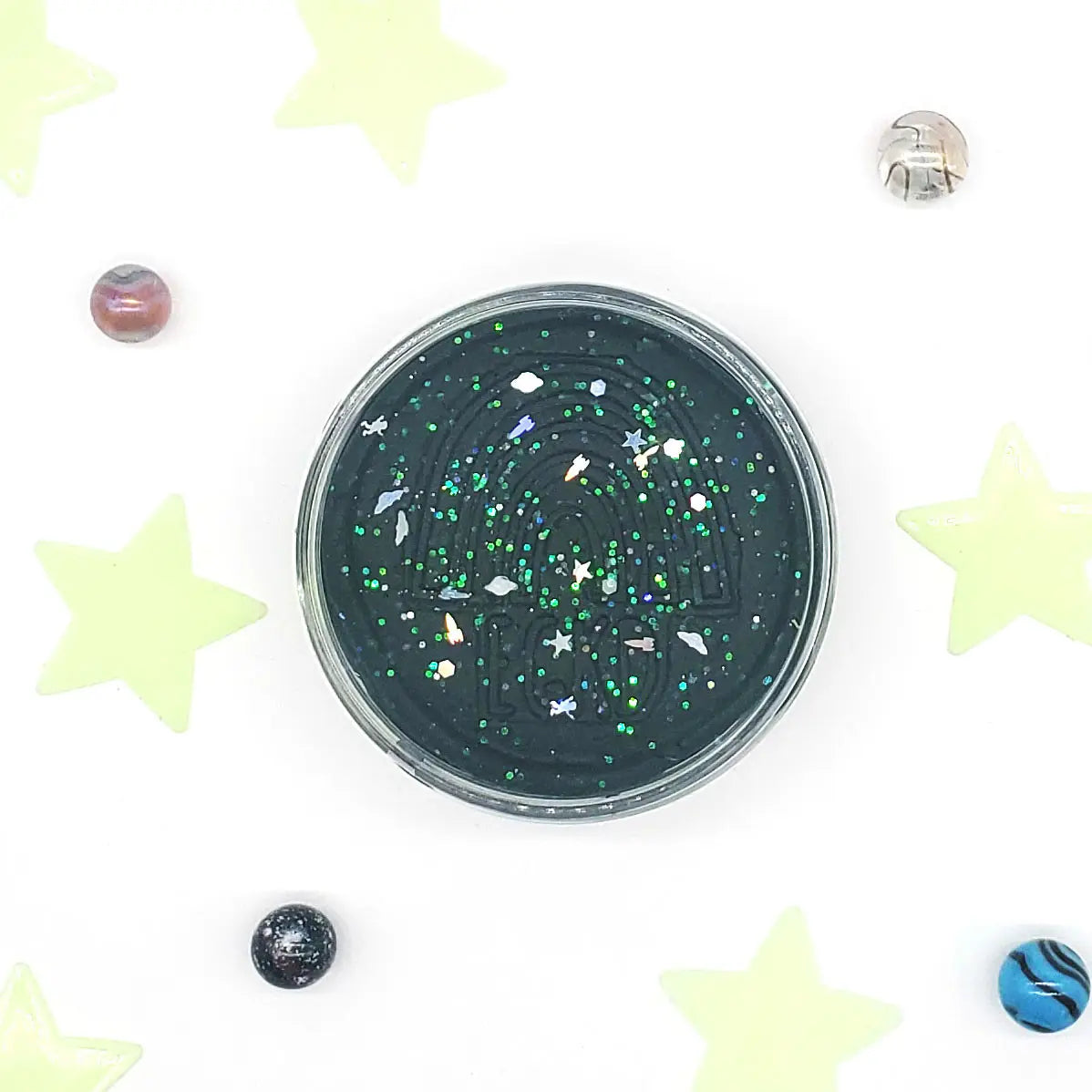 Turquoise Glitter Play Dough