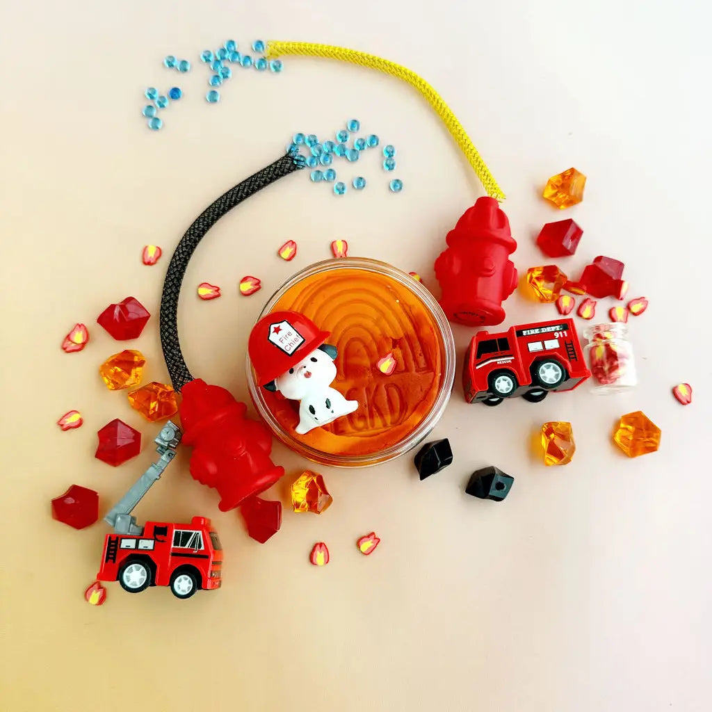 Kit sensoriel de pâte à modeler Pompiers