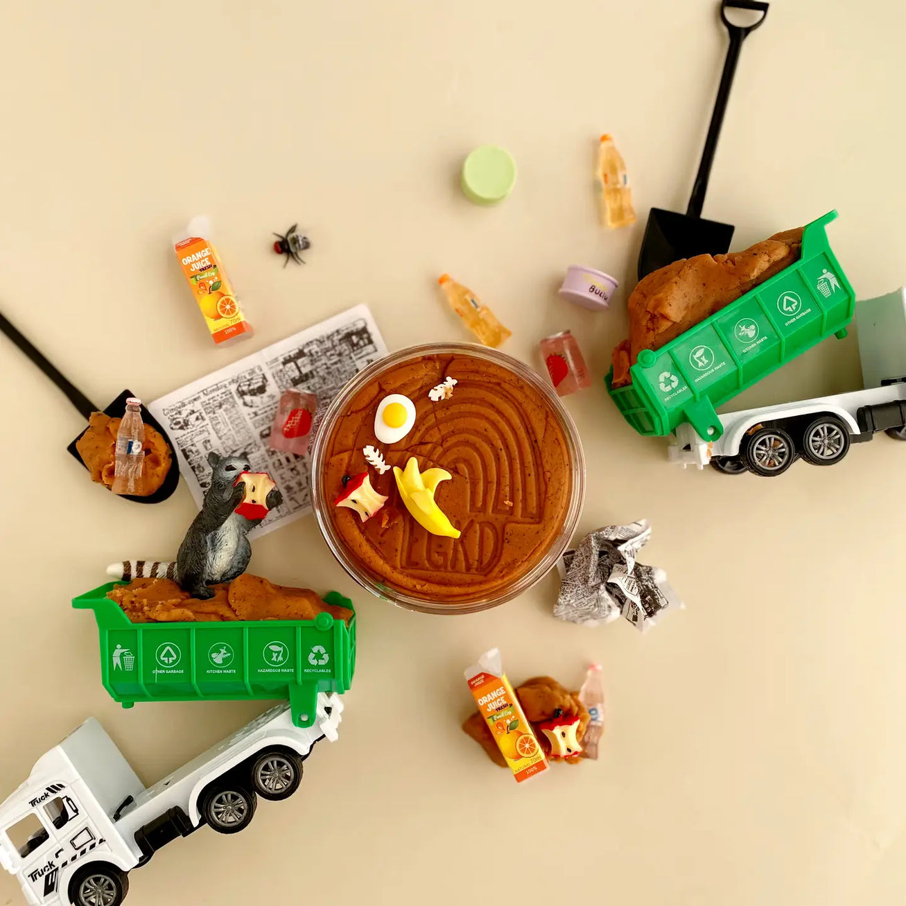 Kit sensoriel de pâte à modeler Garbage