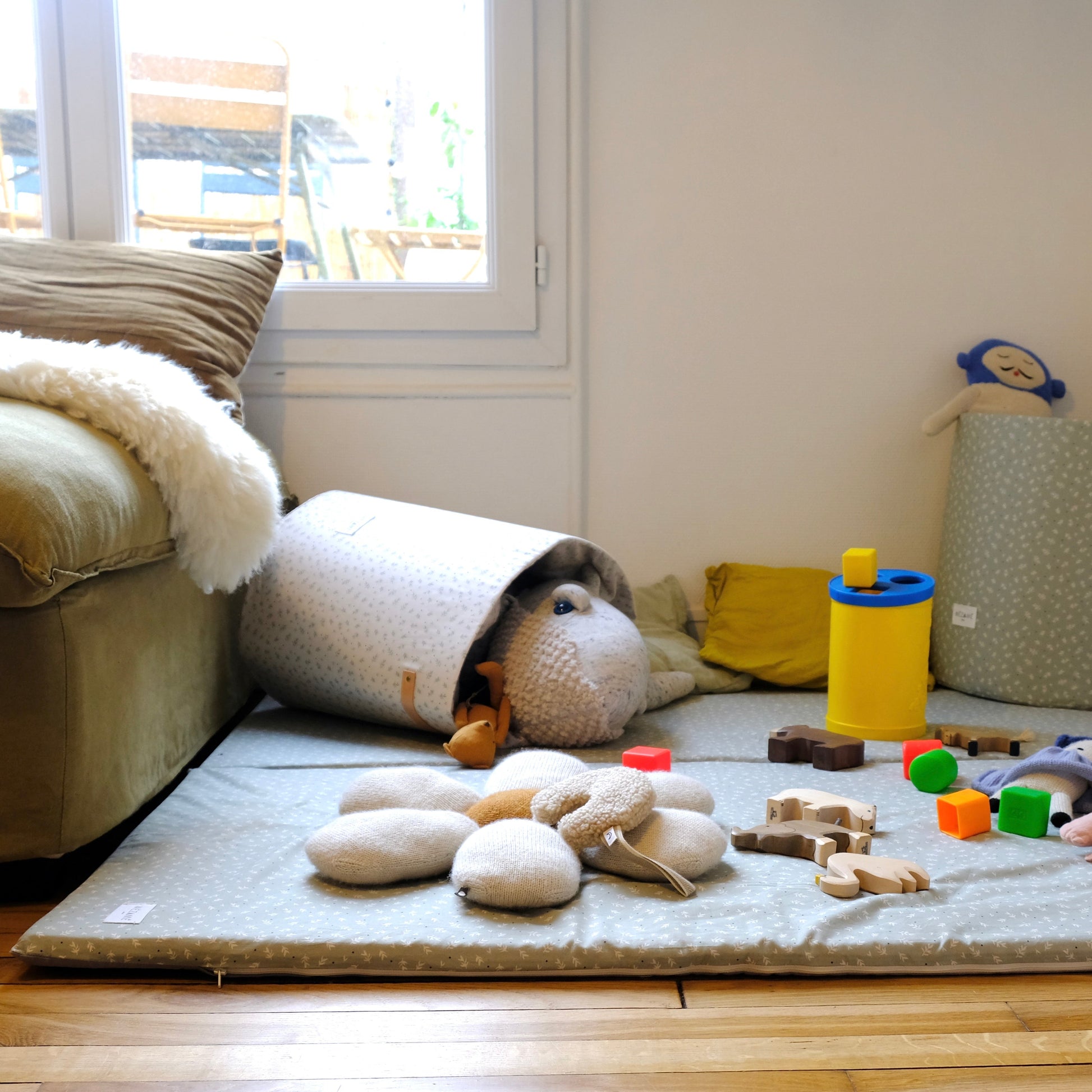 panier rangement jouet chambre enfants  cueillette milk 