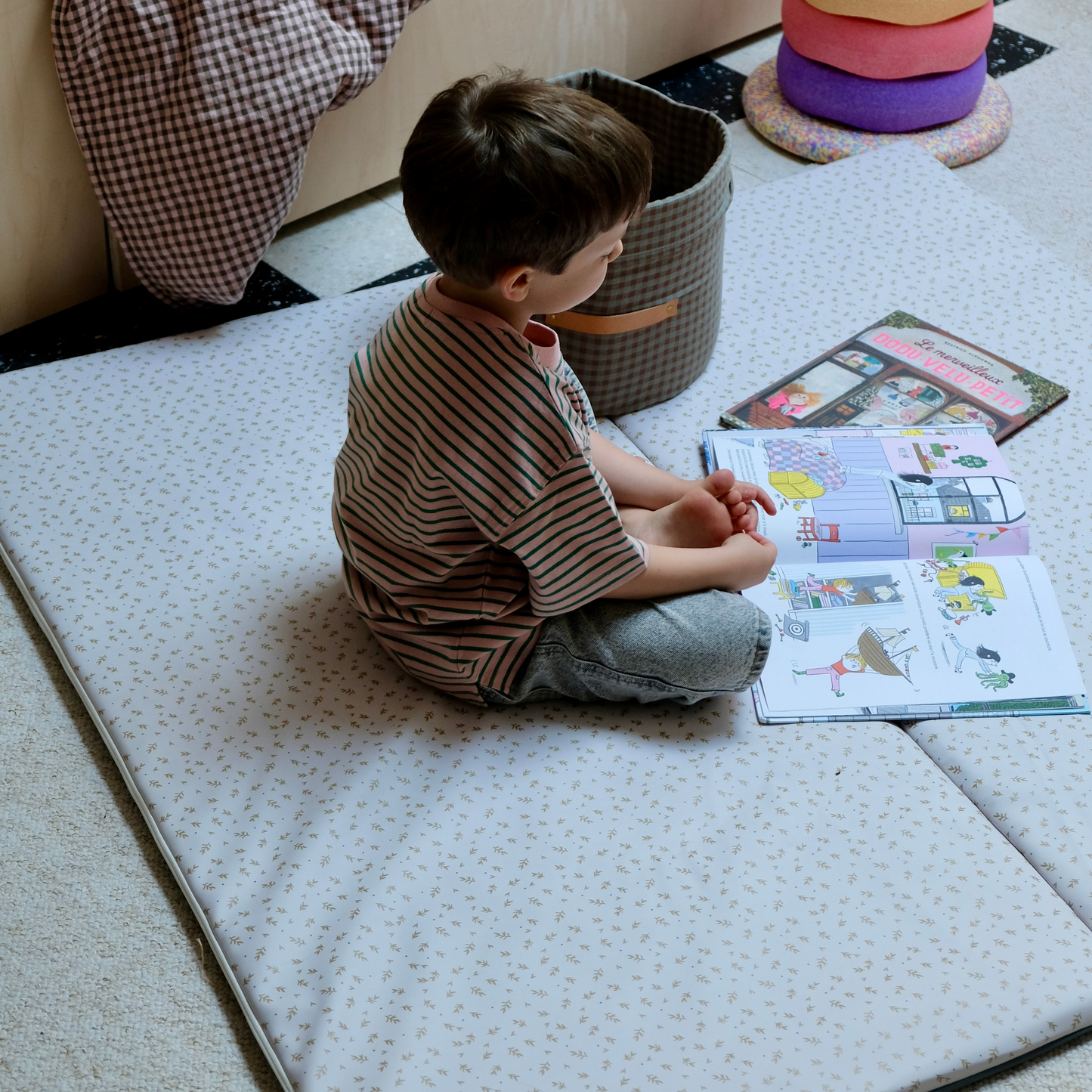 Tapis de vie Waterproof Cueillette Moutarde