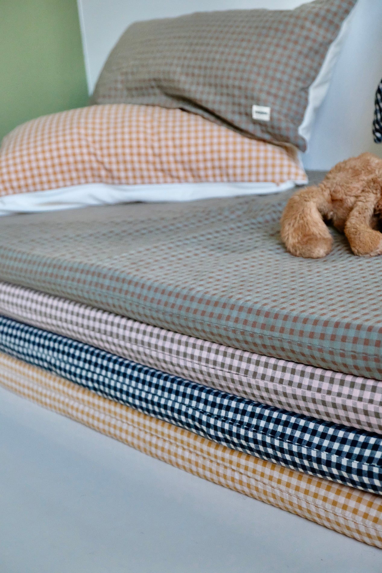 Tapis de vie King Size Vichy Rhubarbe