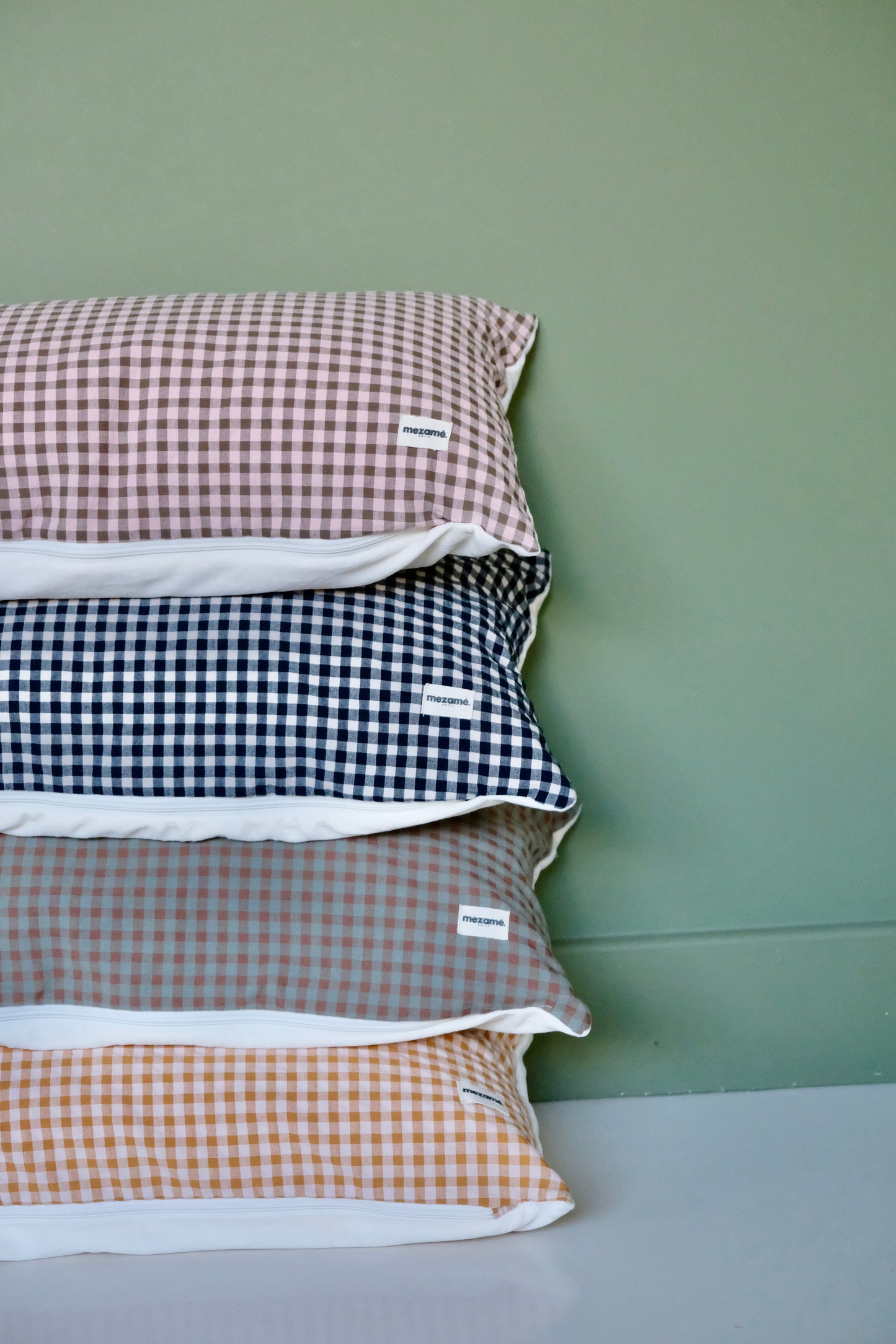 Coussin +One Vichy Réglisse