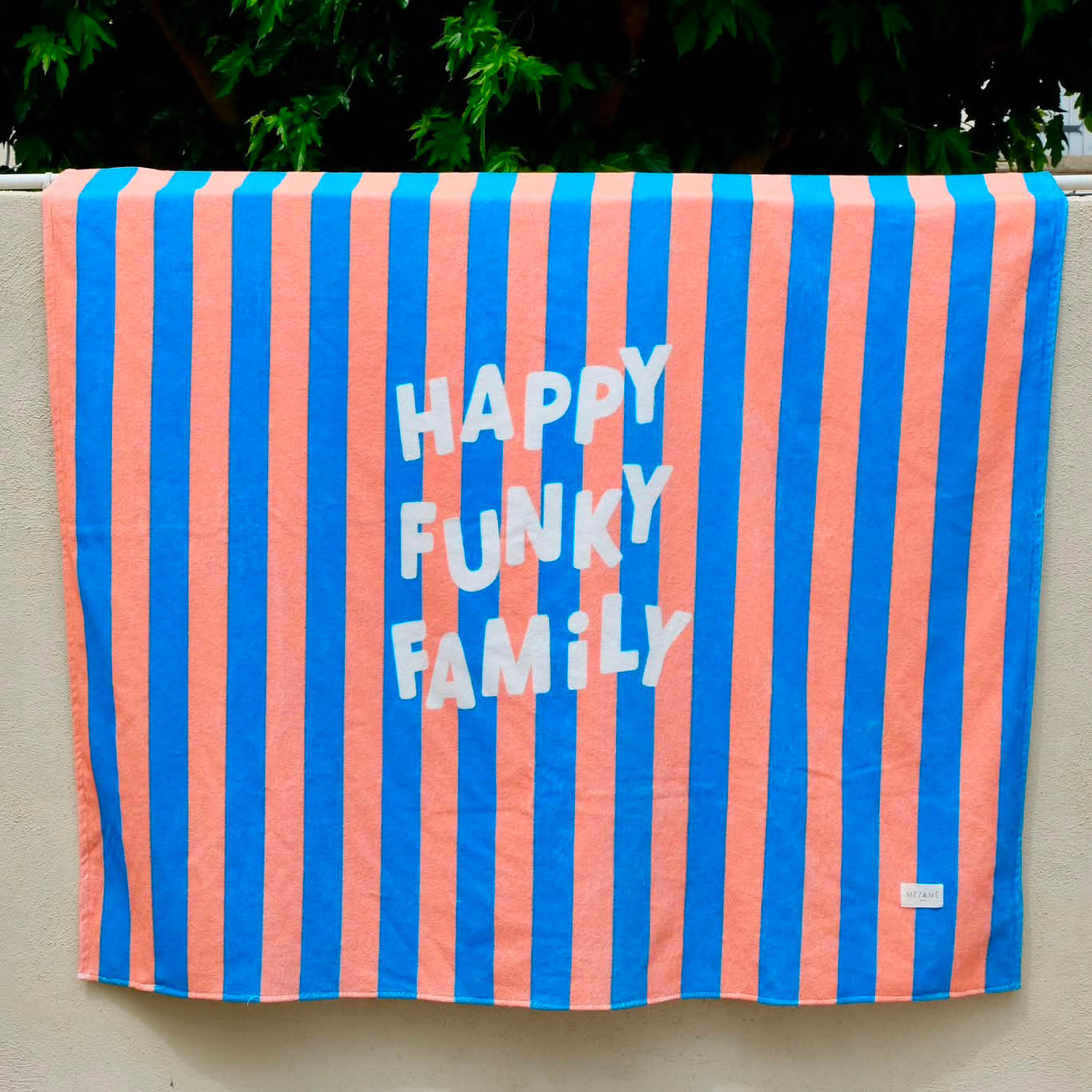 🔴 Serviette éponge bleu + orange / GROS BOBO