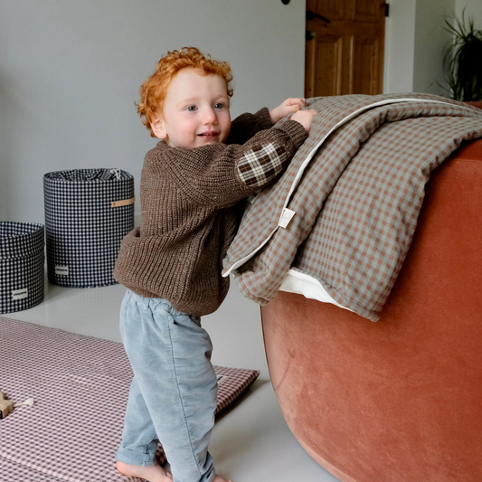 Chestnut Vichy Maxi Blanket