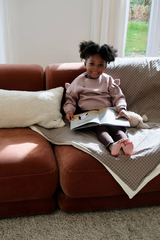 Chestnut Vichy Maxi Blanket