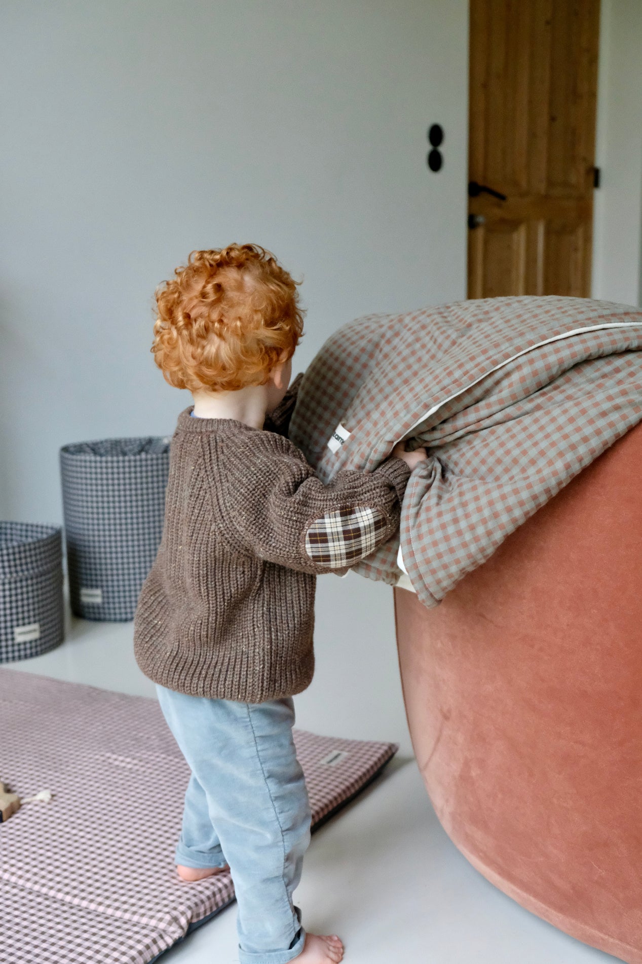 Maxi Douillette Vichy Châtaigne