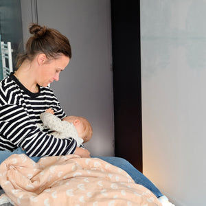 Kuschelige weiche Decke rosa Regenbogen Maxi-Format 