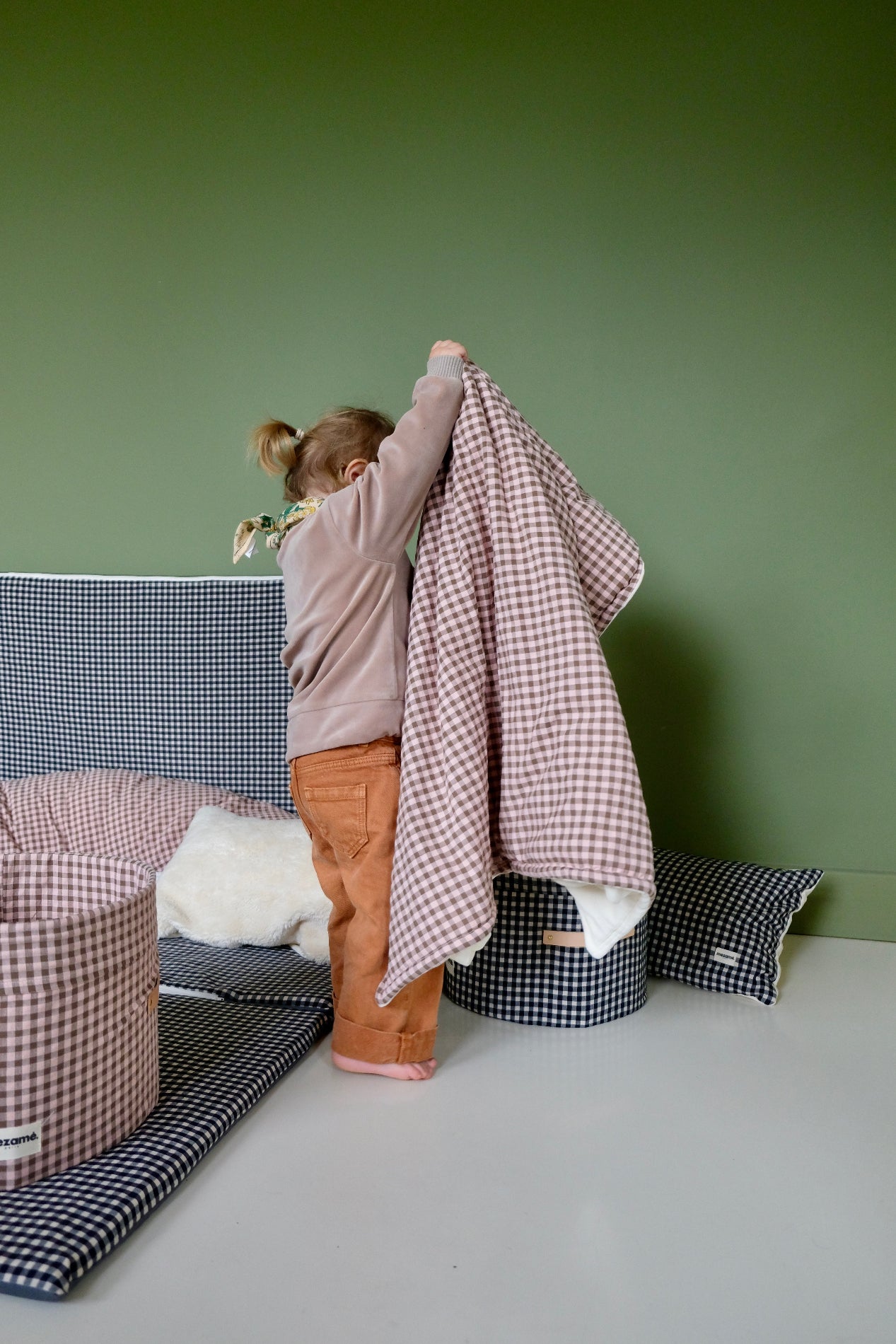 Douillette Vichy Rhubarbe