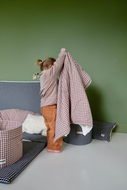 Douillette Vichy Rhubarbe