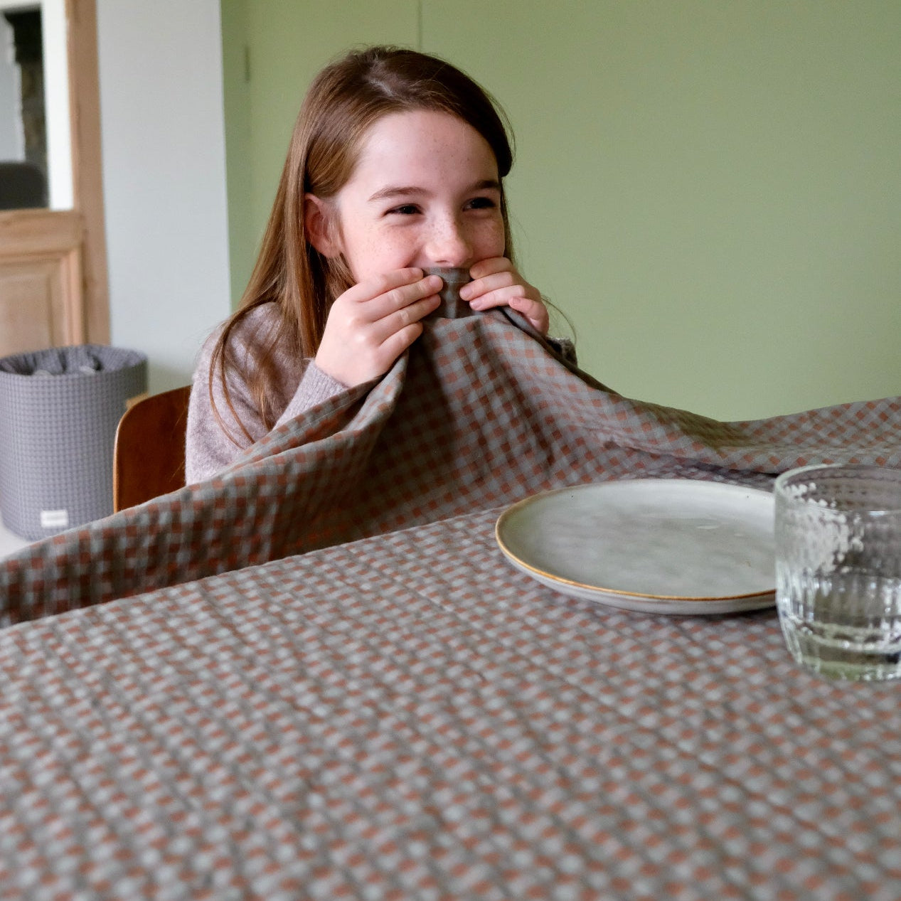 Nappe Vichy Châtaigne