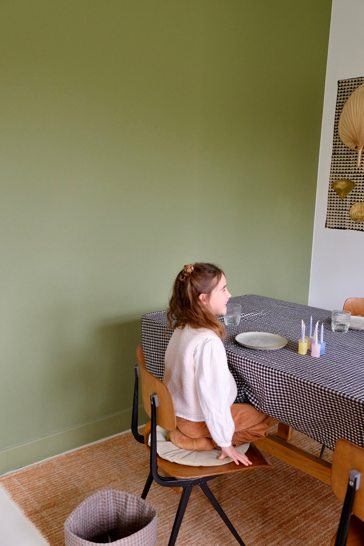 Nappe Vichy Réglisse