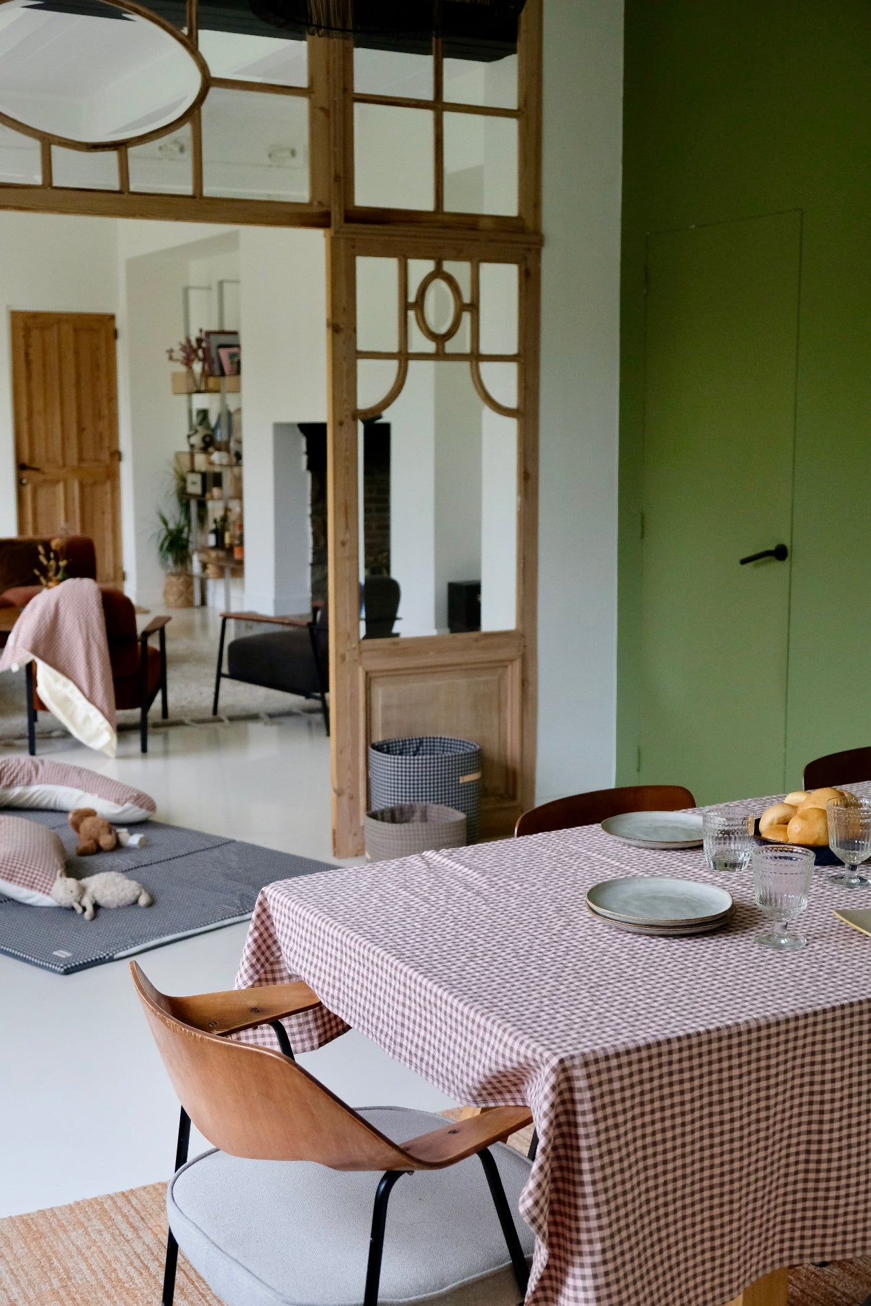 Nappe Vichy Rhubarbe