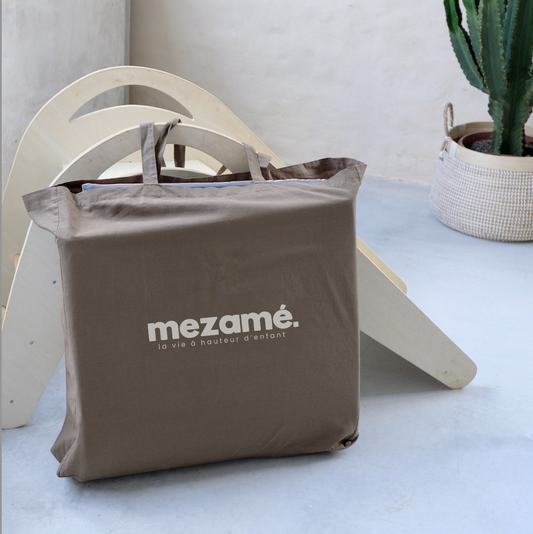 sac de transport nomade pour tapis d eveil DIY motricite et jeux bebe enfant 