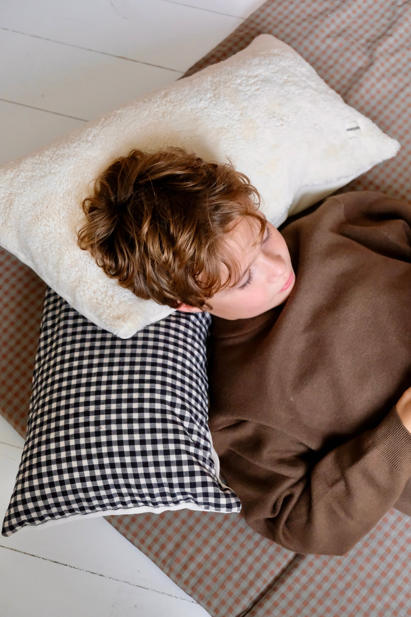 Coussin +One Vichy Réglisse