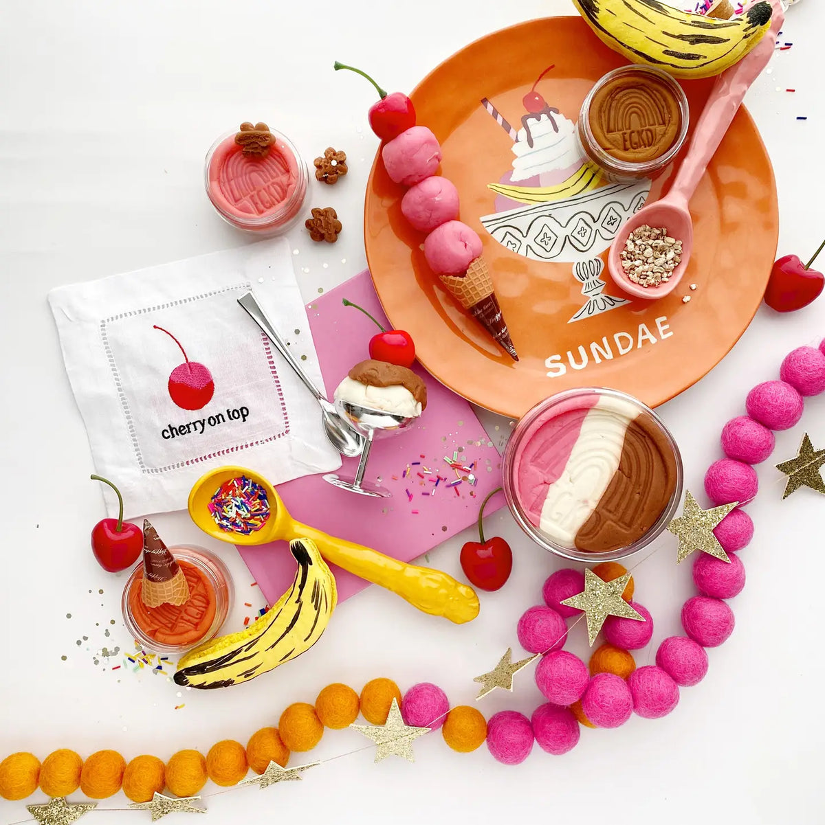 Kit sensoriel de pâte à modeler Coupe Glacée
