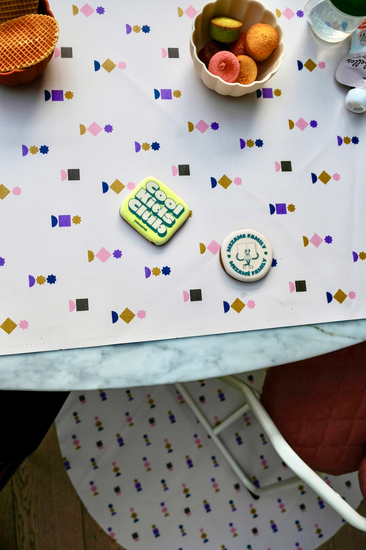 Nappe d'activités rectangulaire waterproof Gommettes / Matcha