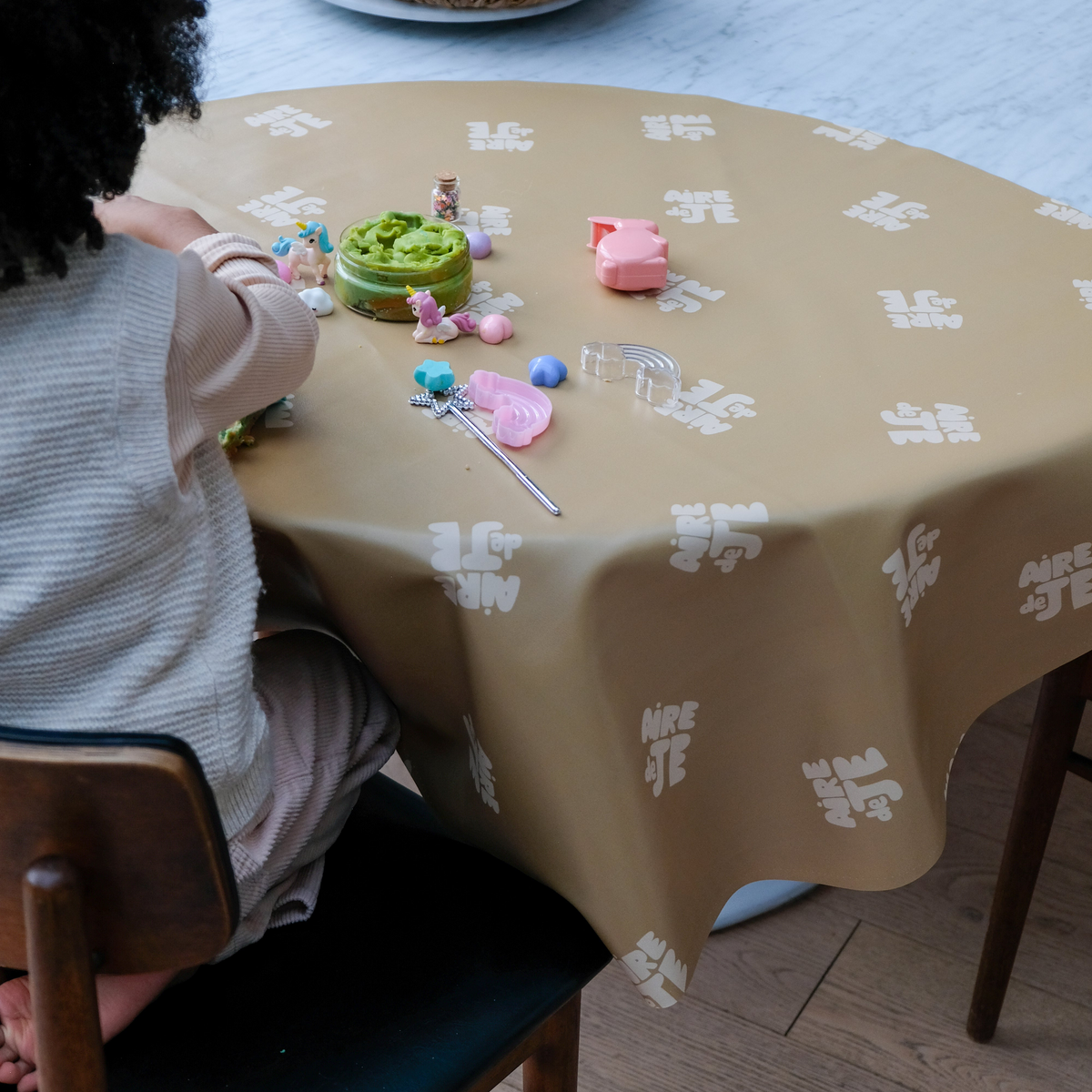 Nappe d'activités ronde waterproof Aire de Je / Matcha