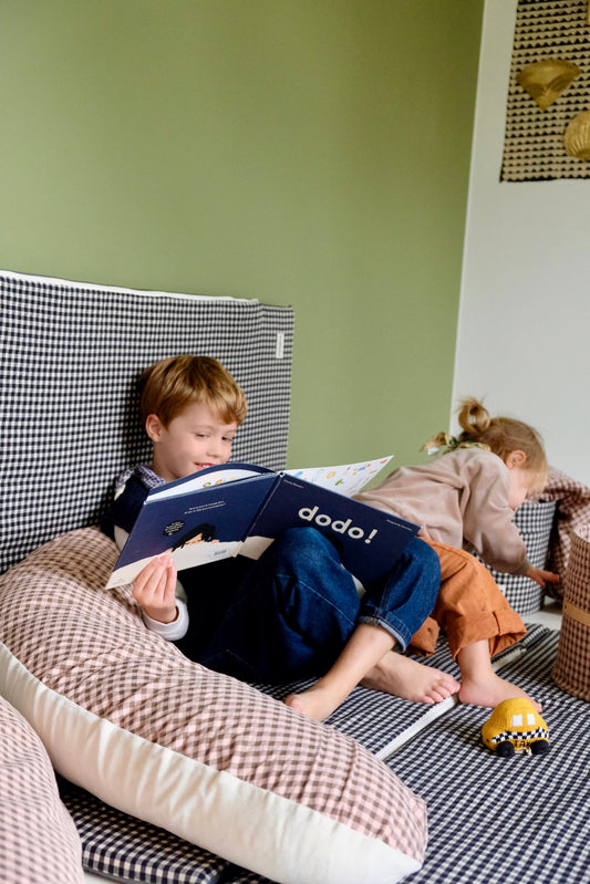 Coussin d'Allaitement Vichy Rhubarbe