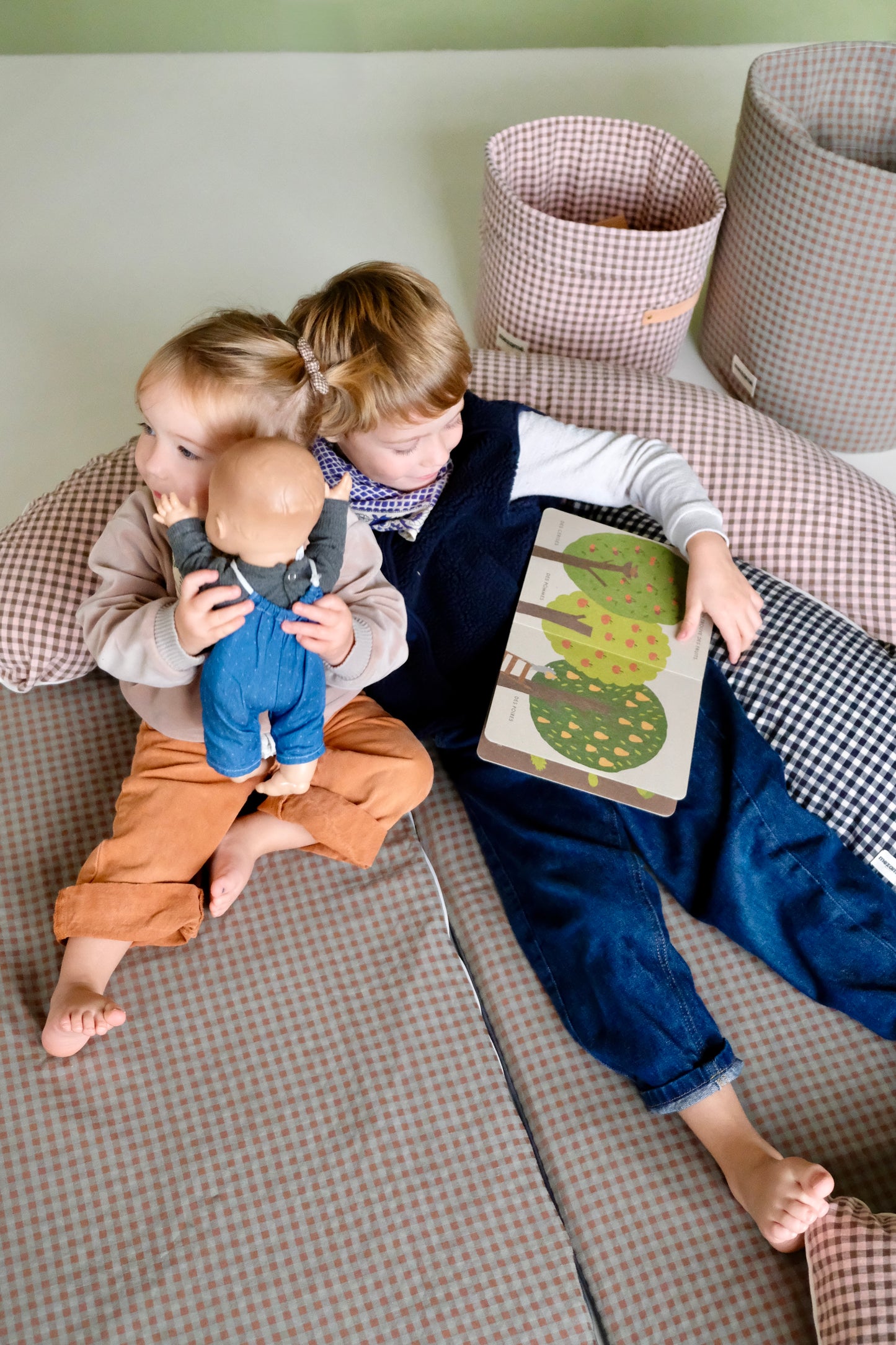 Coussin d'Allaitement Vichy Rhubarbe