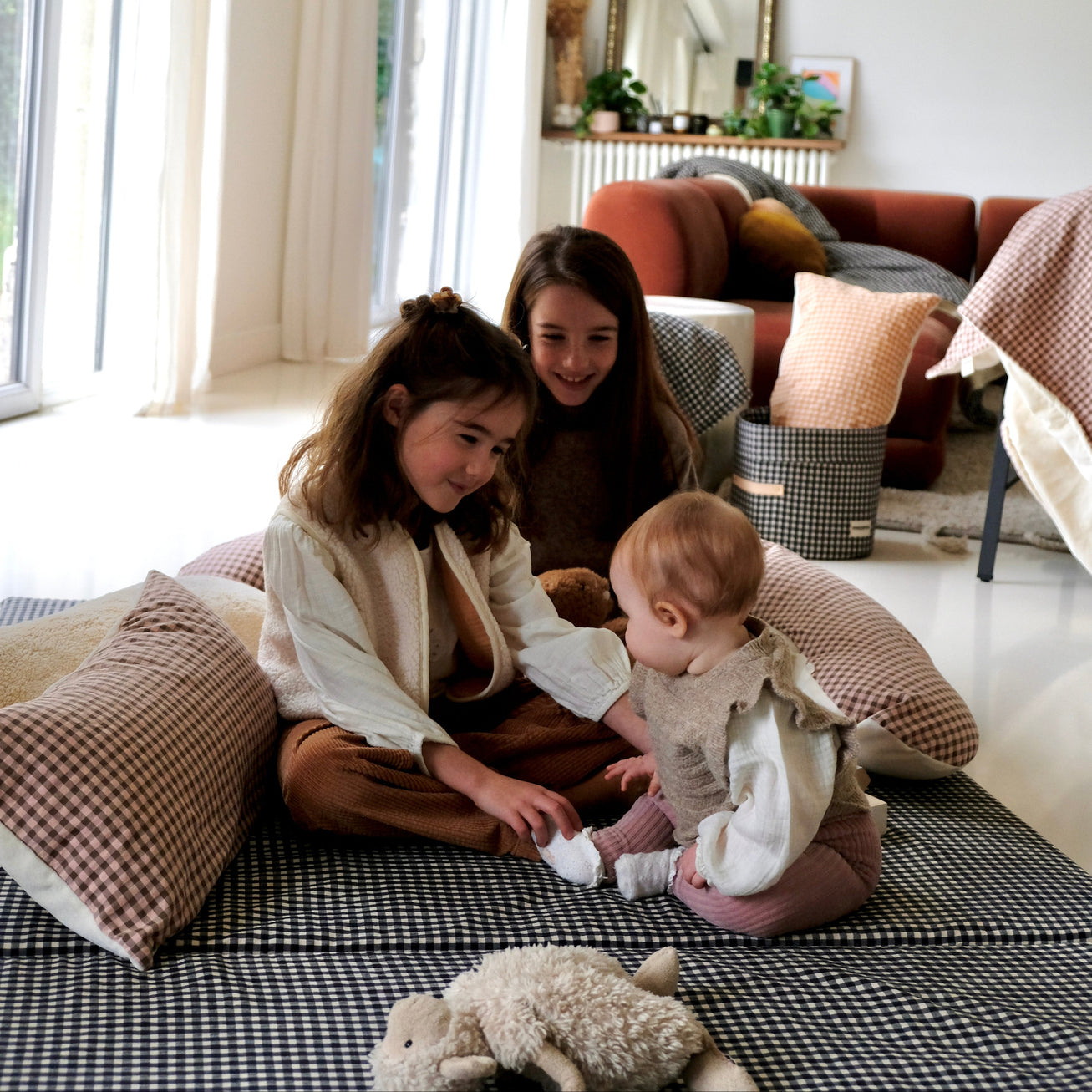 Tapis de vie King Size Vichy Réglisse