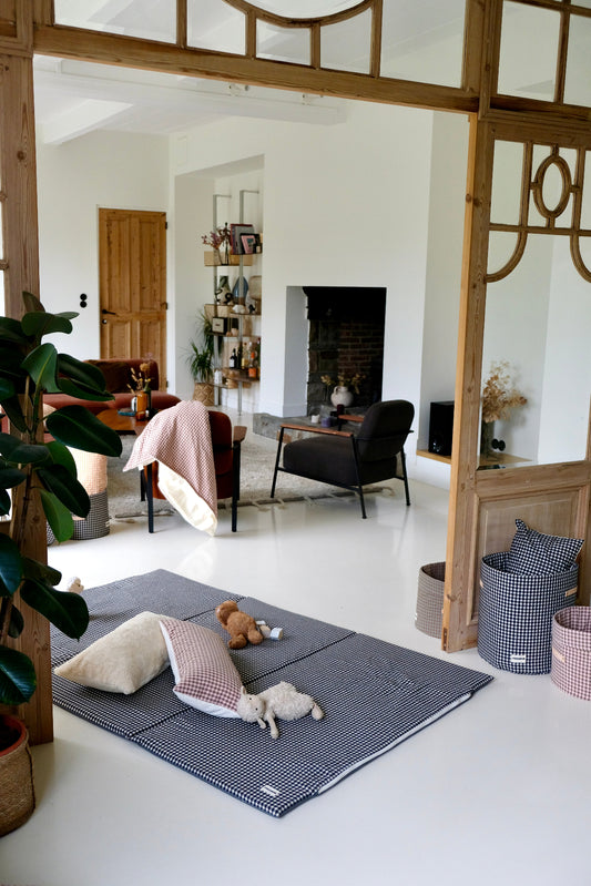 Tapis de vie King Size Vichy Réglisse