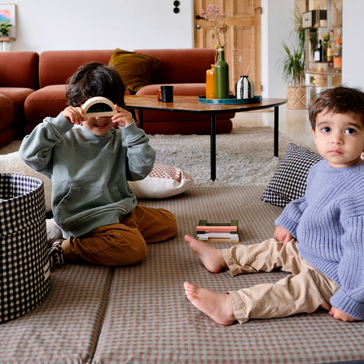 Tapis de vie Vichy Châtaigne