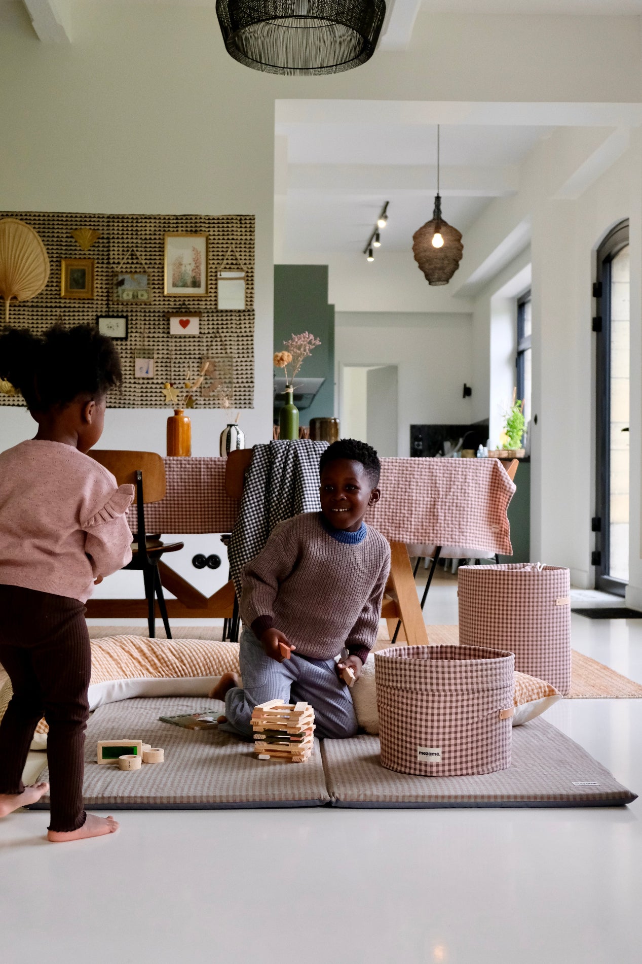 Tapis de vie Vichy Châtaigne