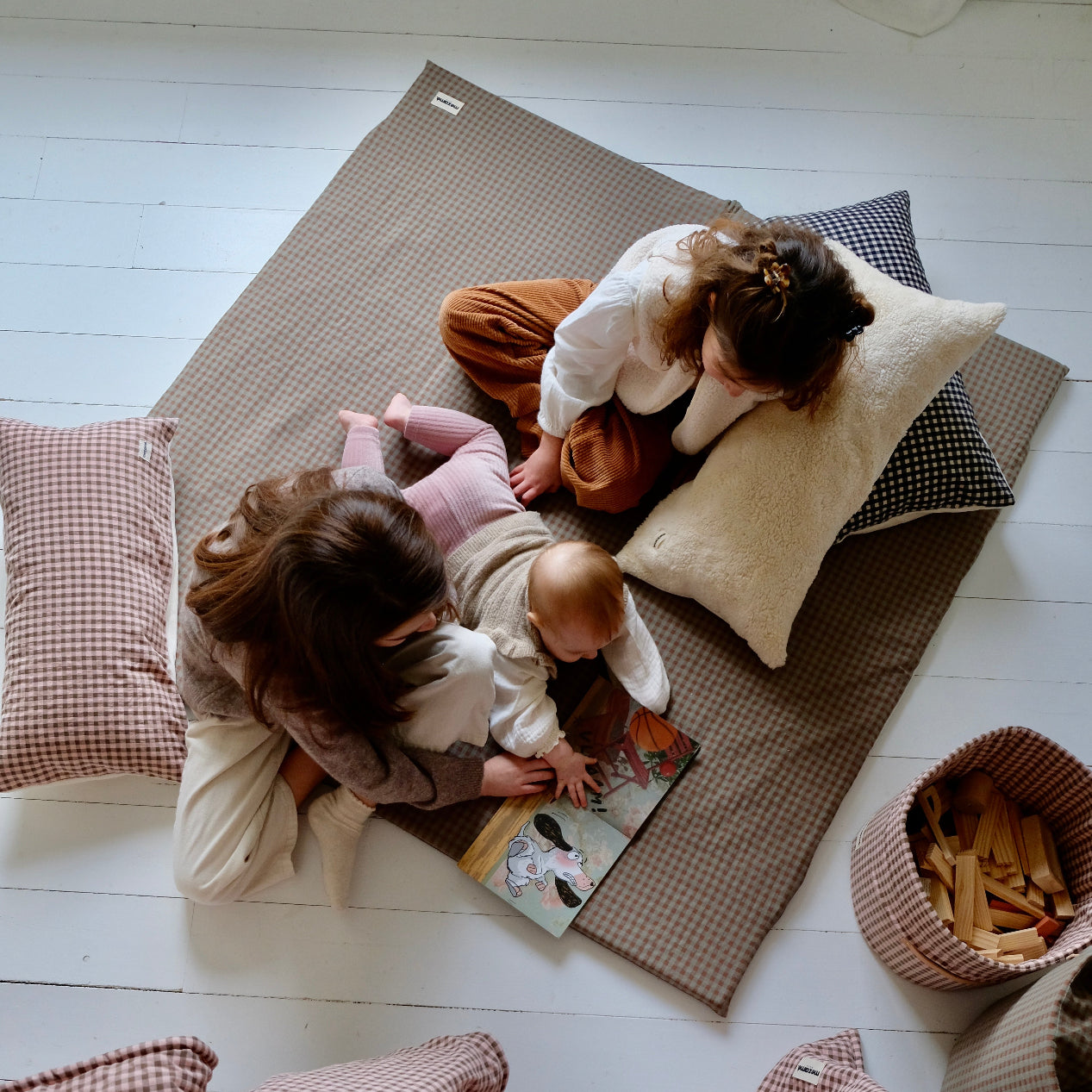 Tapis de vie Vichy Châtaigne