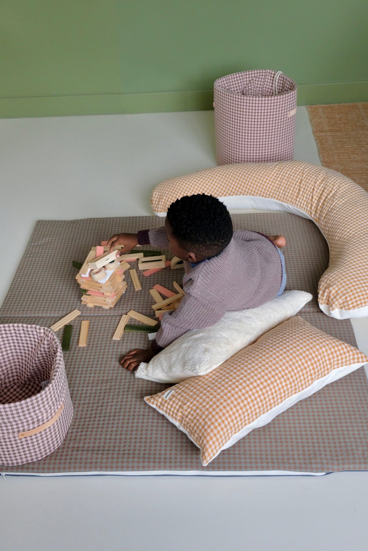 Housse Vichy Châtaigne