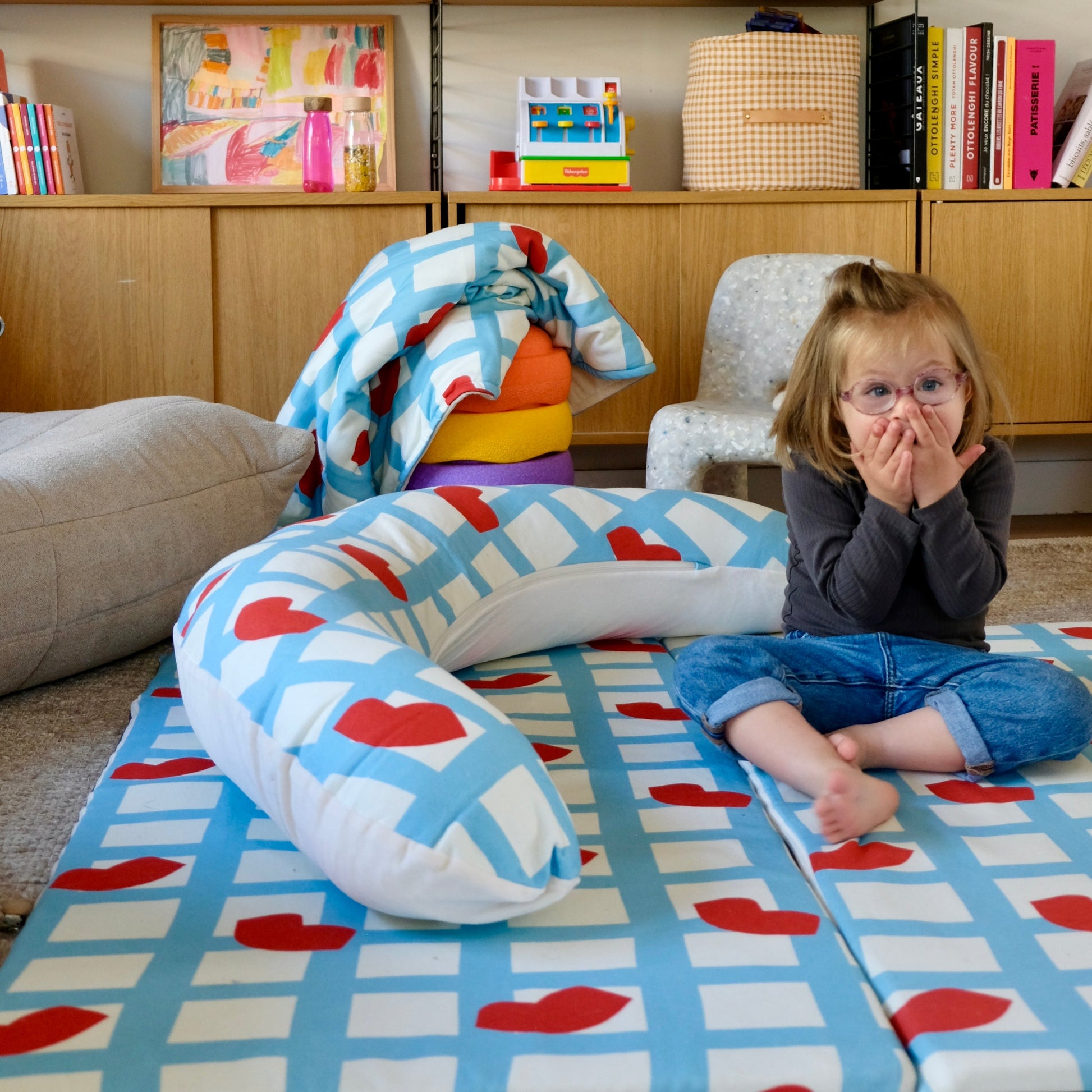 tapis d eveil motricite temps calme psychomoteur collab mathilde cabanas motif coeur bouche
