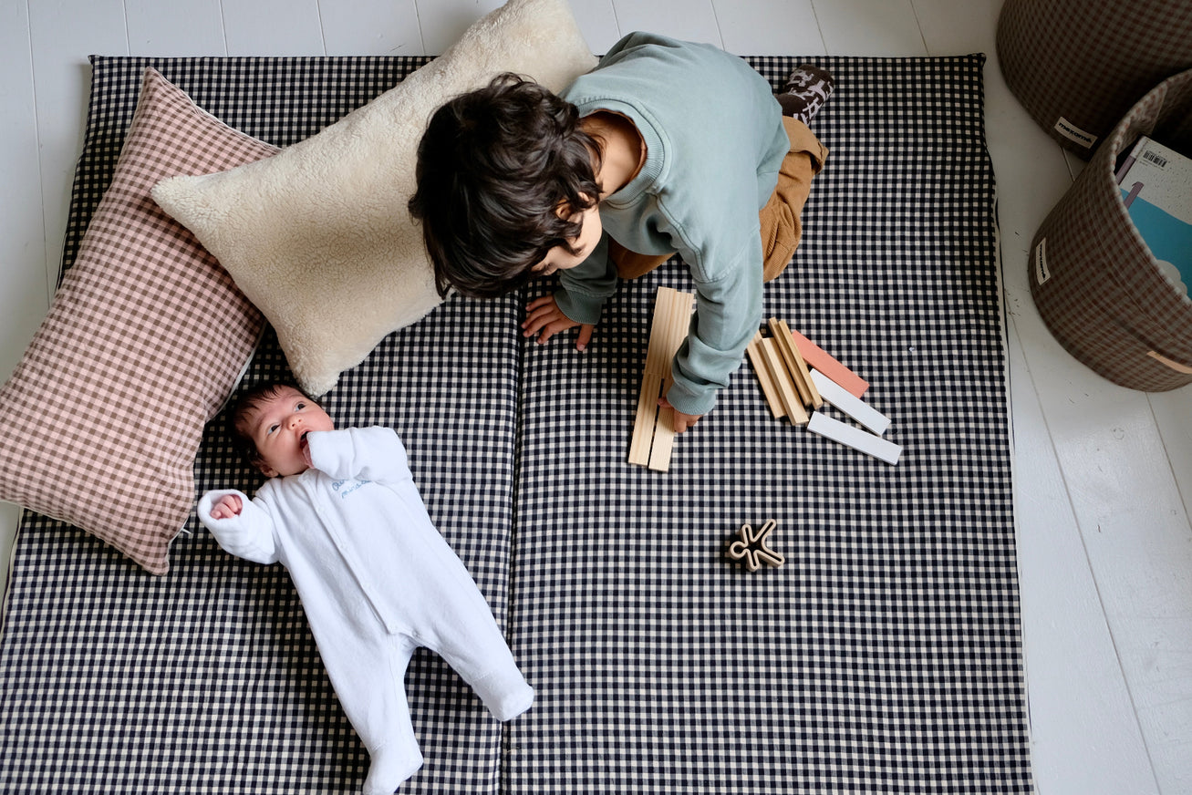 Tapis de vie Vichy Réglisse