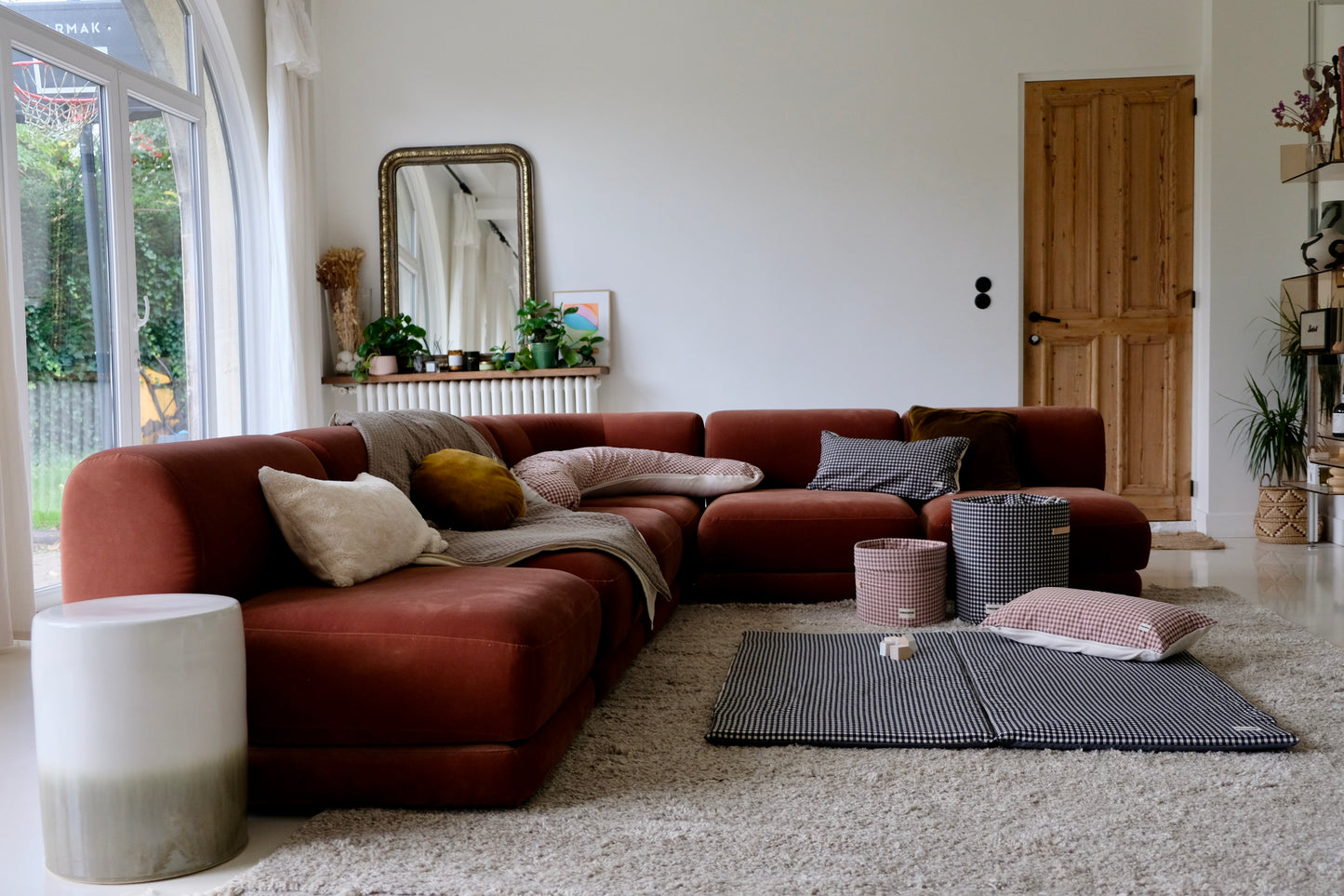 Housse Vichy Réglisse