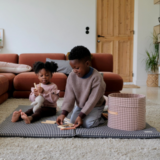 Tapis de vie Vichy Réglisse