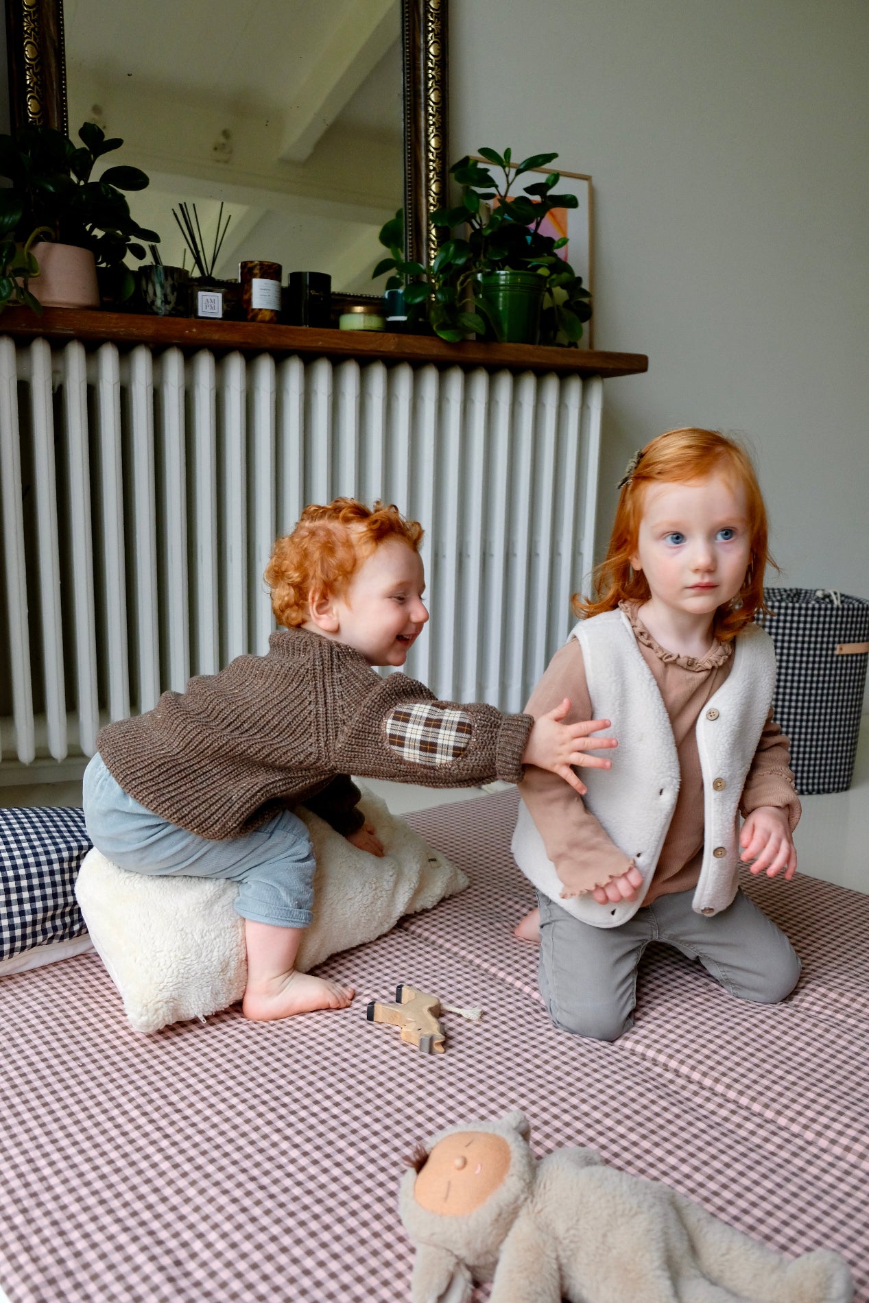 Tapis de vie Vichy Rhubarbe